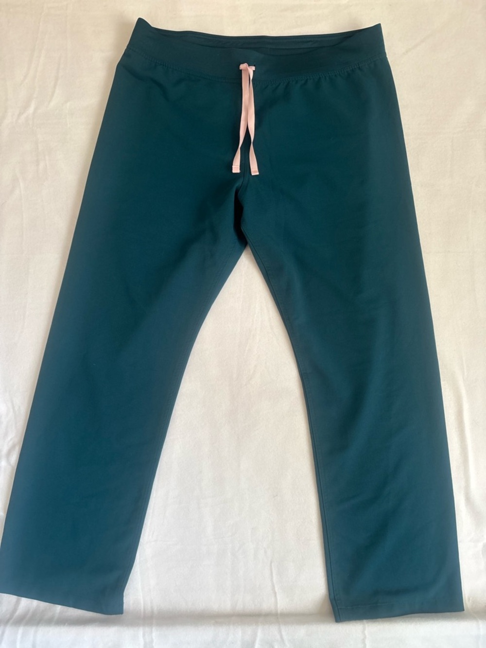 Figs Livingston Scrub Pants with Pink Drawstring